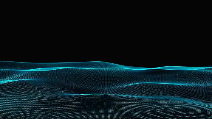 蓝色粒子海平面动画背景GIF图片