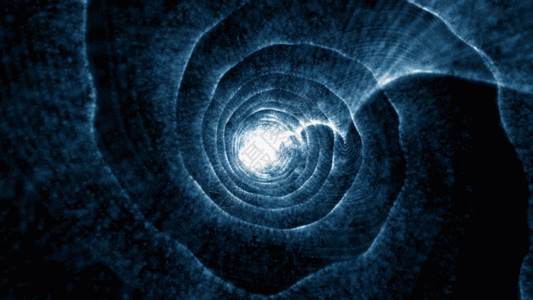 蓝色粒子漩涡动画GIF图片