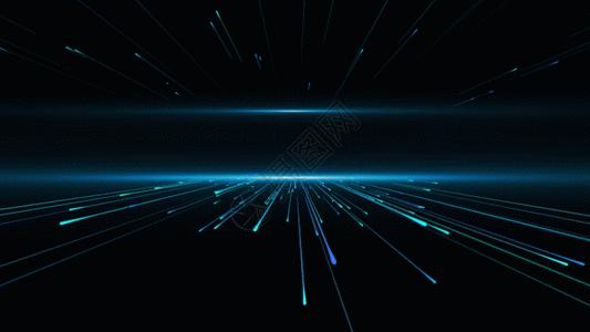 粒子辐射光线动画GIF图片