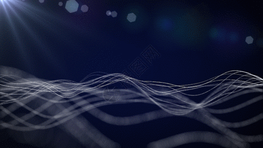 粒子光线波浪动画GIF图片