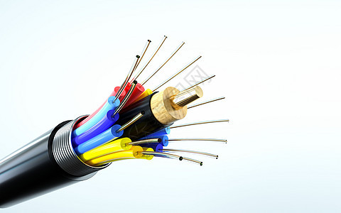 3d光缆光纤海报背景背景图片