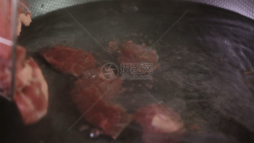 牛肉下锅gif动图图片-正版gif素材401446684-摄图网