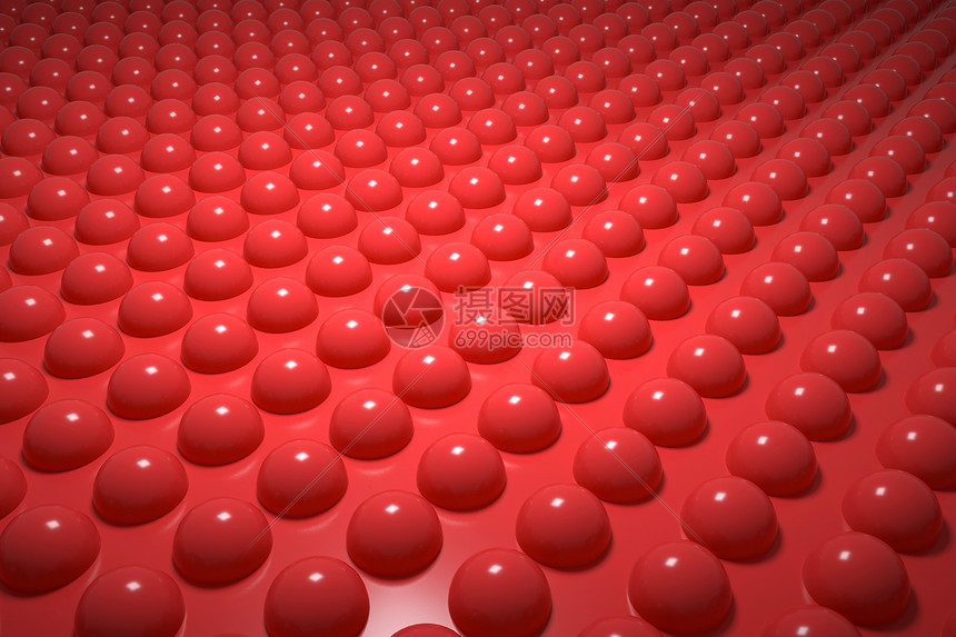 创意3d红色球体背景图片