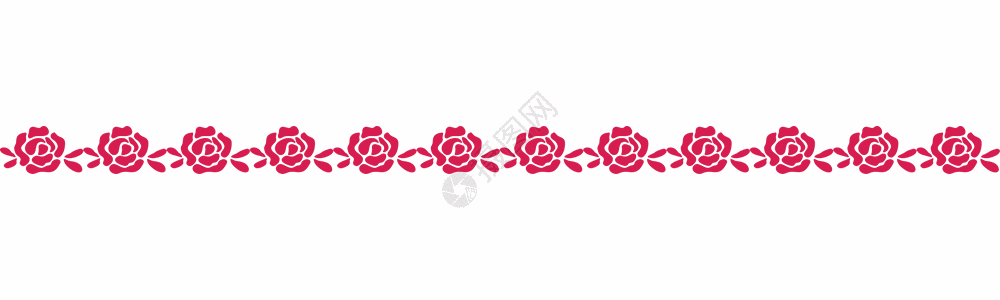 花朵分割线gif图片素材