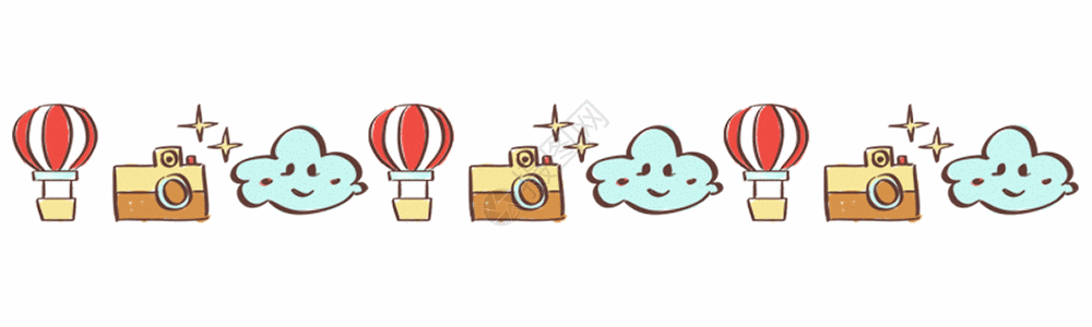 手绘分割线gif图片素材