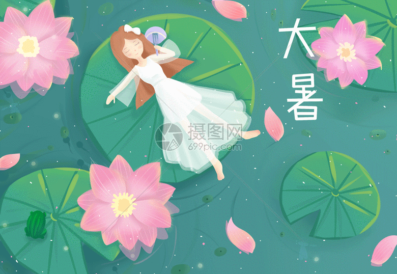 大暑gif动图图片-正版gif素材401463752-摄图网