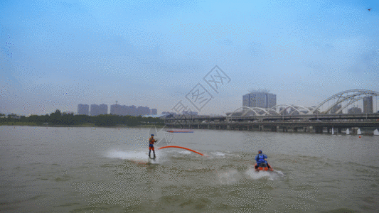 水上运动海上摩托艇GIF高清图片