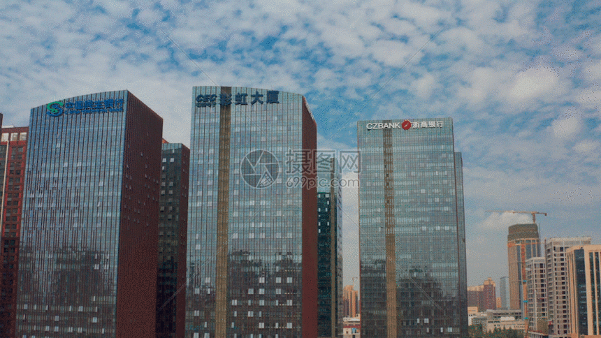 都市写字楼航拍gif动图图片-正版gif素材401464163-摄图网