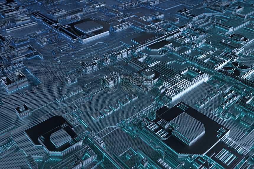 科技电路板背景图片
