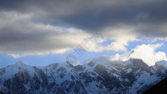 西藏雪山GIF图片