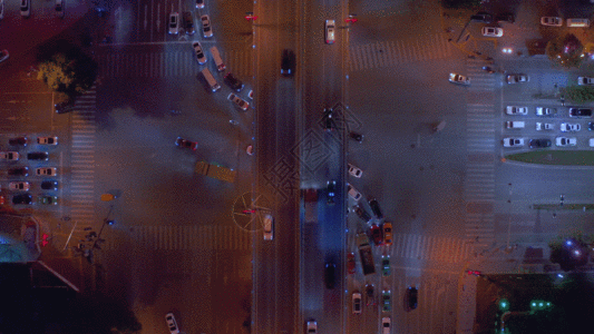 繁华都市车流gif图片素材