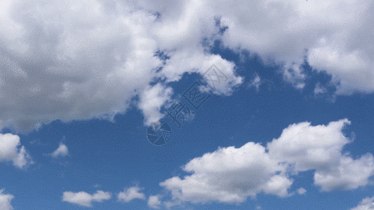 蓝天白云GIF图片