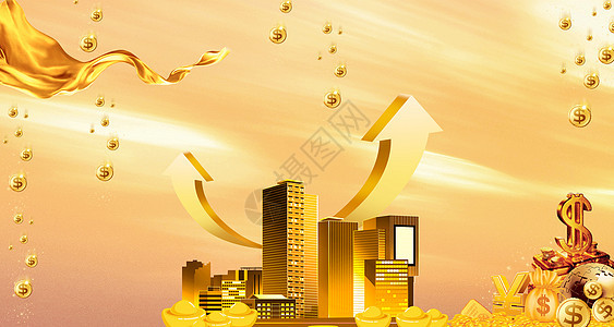 金融金币背景图片