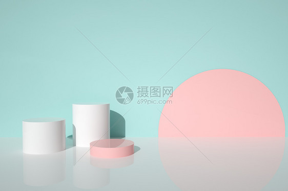 C4D电商展台图片