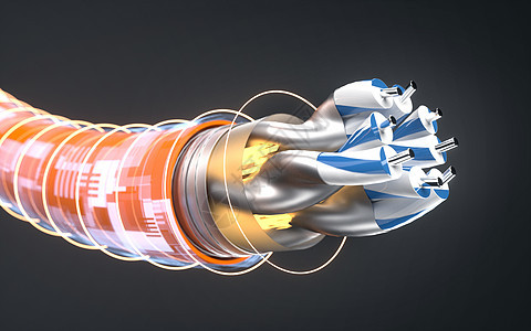 科技光缆场景图片