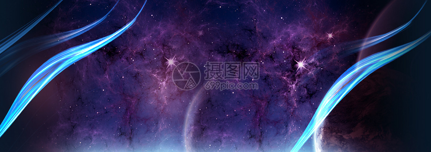 梦幻科技星空图片