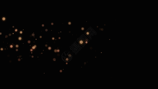金色粒子飘散GIF图片