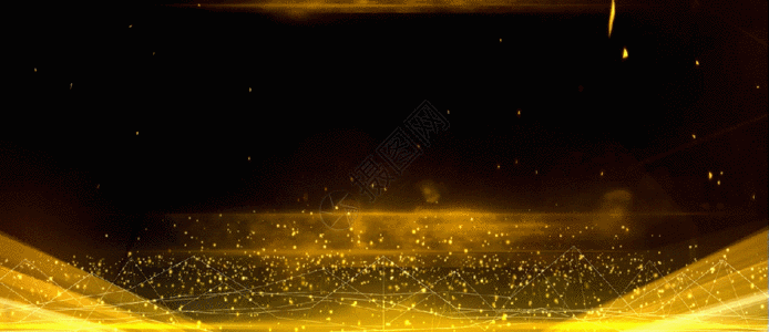 金黄粒子光晕颁奖典礼gif图片素材