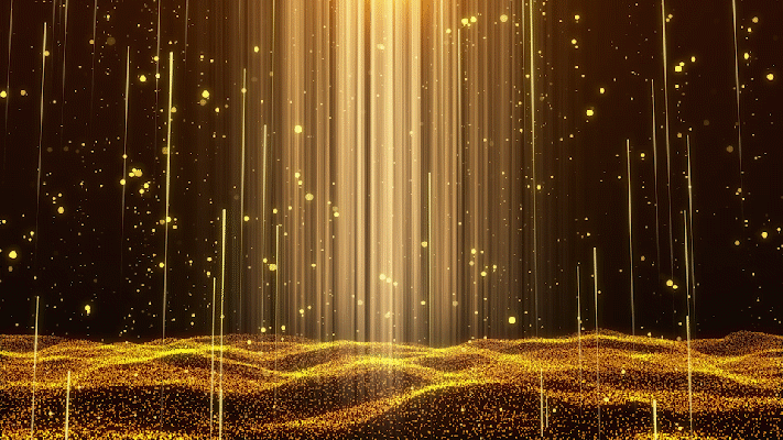 金色粒子背景GIF图片