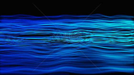 蓝色粒子线条gif图片