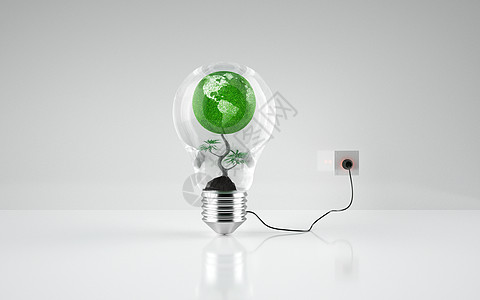 插头绿色环保地球设计图片