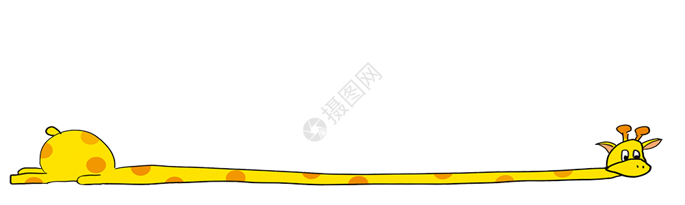 长颈鹿分割线gif图片素材