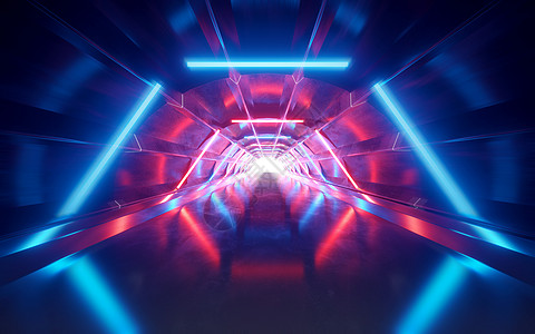 光隧道科幻霓虹灯光通道穿梭设计图片