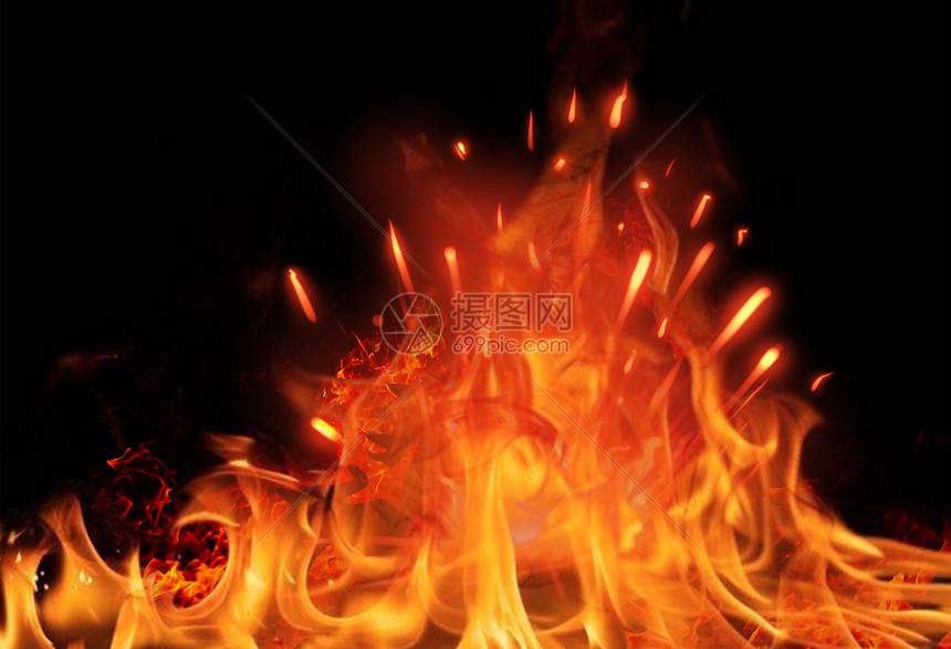 火焰背景火爆火球图片