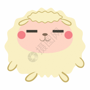 哭png伤心流泪的小羊gif高清图片