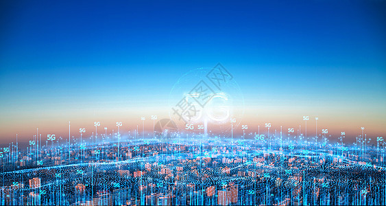 5G网络城市科技图片