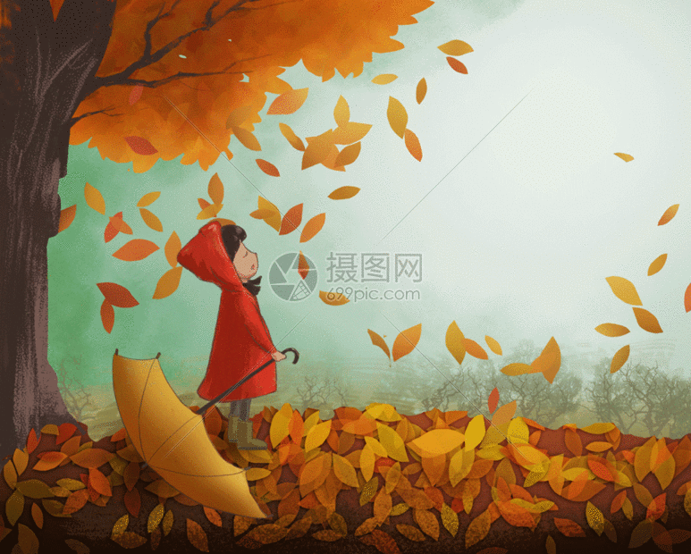 gif动图 插画动图 秋天gif.psd,gif 773_620