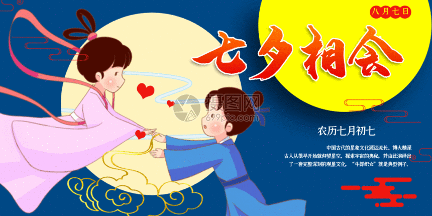 七夕相会公众号封面配图gif