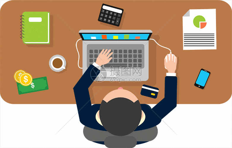 商务办公插画gif动图动图图片-正版gif素材401594003