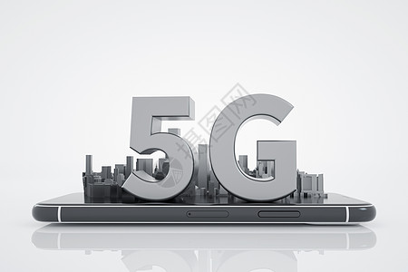 矢量手机5g城市设计图片