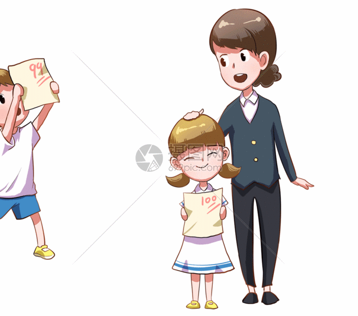 老师和同学gif动图图片-正版gif素材401598884-摄图网