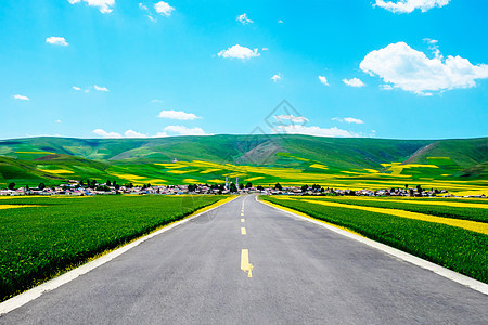乡村公路绿色高清图片素材