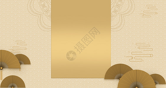 金色中国风背景背景图片
