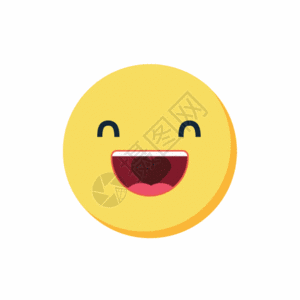 微笑表情笑掉大牙表情图标emoji高清图片