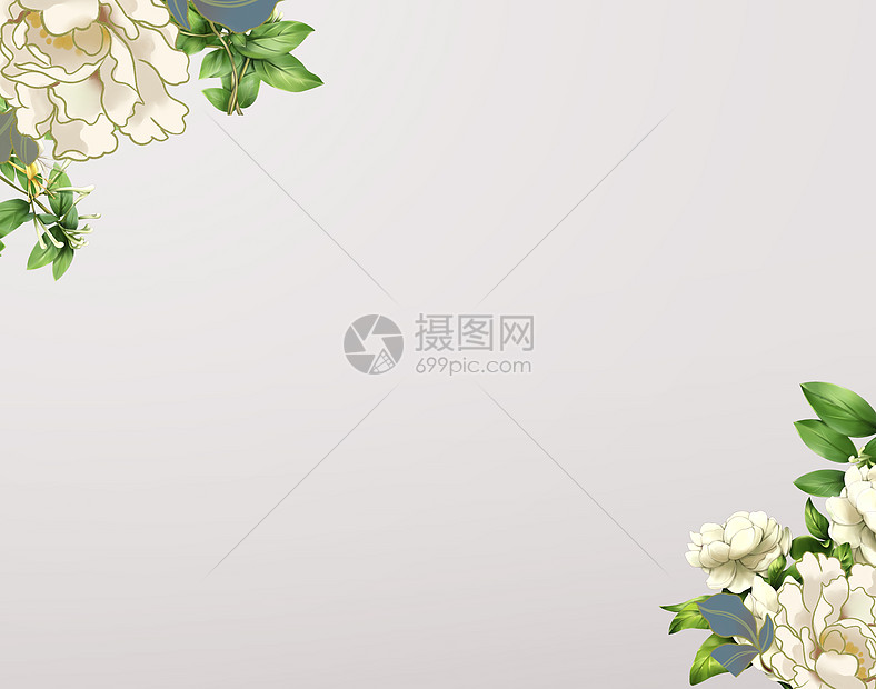 立体浮雕花卉背景图片