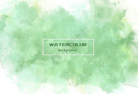 抽象水彩背景（绿色）图片