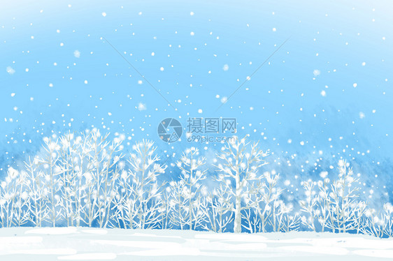 冬天雪景图片