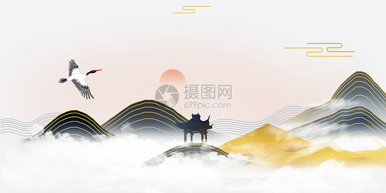 古典意境中国风背景图片