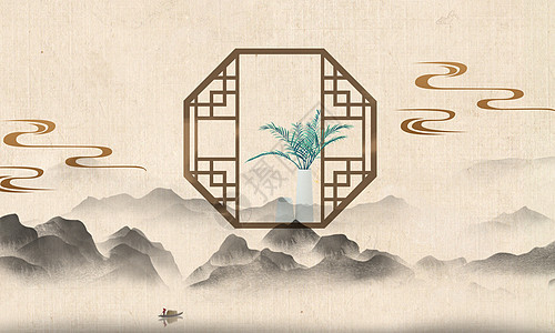中国风背景海报图片