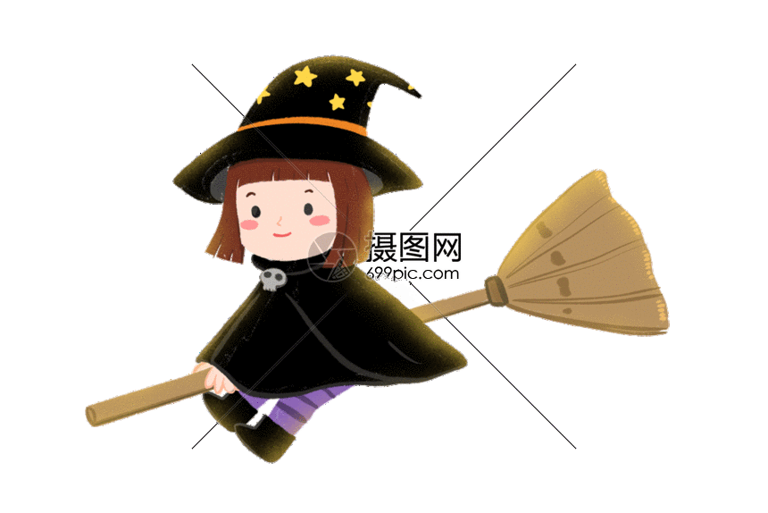 该gif动态图片标题为骑扫帚的女巫,编号:401643232,格式:psd,gif,体积