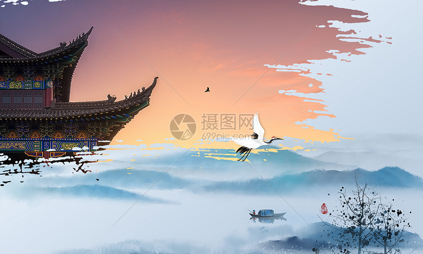 中国风意境背景图片
