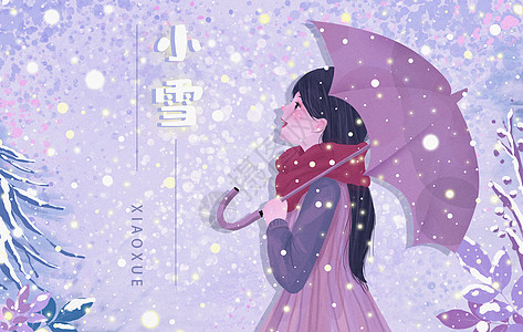 图片素材小雪节气插画插画