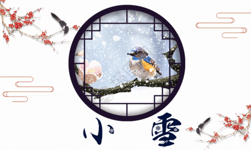 小雪节气图gif图片