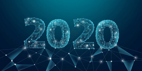 商务线条科技风2020图片