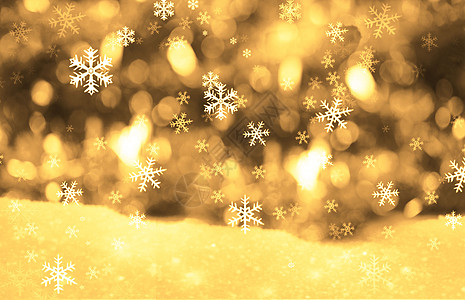 金色圣诞背景背景图片