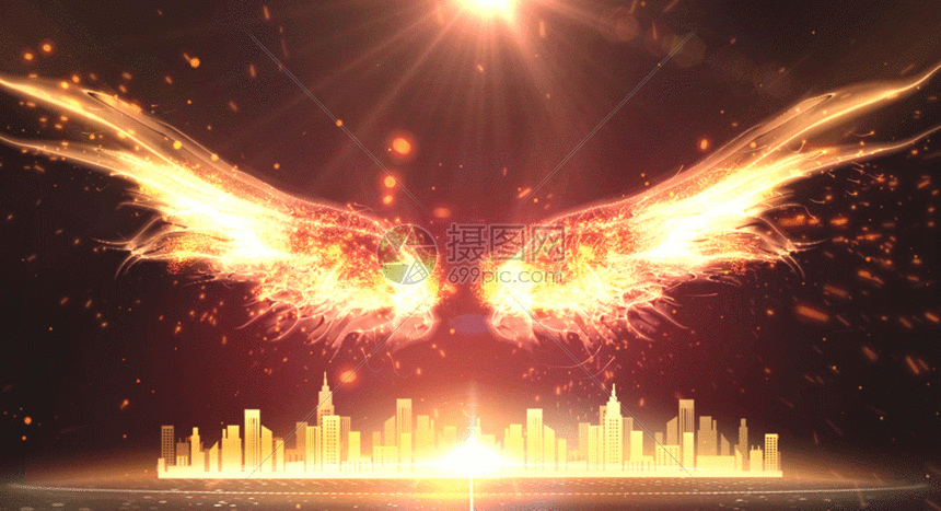 大气炫光年会背景gif动图图片-正版gif素材401658428-摄图网